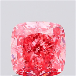 Picture of Lab Created Diamond 1.04 Carats, SQUARE CUSHION,SQUARE CUSHION MODIFIED BRILLIANT with  Cut, Fancy Vivid Pink Color, VS1 Clarity and Certified by IGI