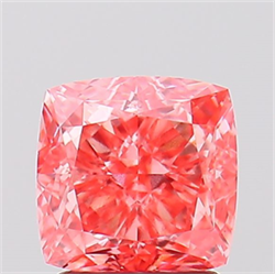 Picture of Lab Created Diamond 2.11 Carats, SQUARE CUSHION,SQUARE CUSHION MODIFIED BRILLIANT with  Cut, Fancy Vivid Pink Color, VVS2 Clarity and Certified by IGI