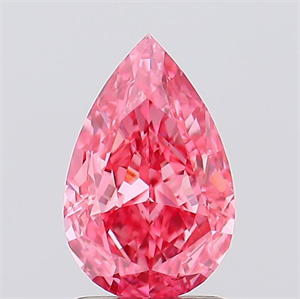 Foto Del inventario de diamantes de laboratorio, 1.10 quilates, De pera , Color Fancy Vivid Pink, claridad VVS2 y certificado IGI de
