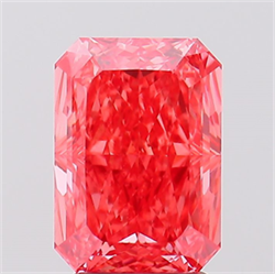 Foto Del inventario de diamantes de laboratorio, 3.14 quilates, Radiante , Color Fancy Vivid Pink, claridad VVS2 y certificado IGI de