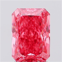 Foto Del inventario de diamantes de laboratorio, 2.02 quilates, Radiante , Color Fancy Vivid Pink, claridad VS1 y certificado IGI de