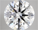 Lab Created Diamond 5.37 Carats, Round with ideal Cut, D Color, vvs2 Clarity and Certified by IGI