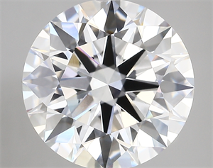 Picture of Lab Created Diamond 5.37 Carats, Round with ideal Cut, D Color, vvs2 Clarity and Certified by IGI