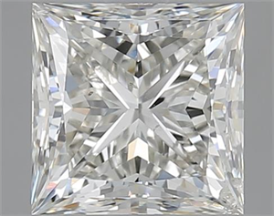 Picture of 2.01 Carats, Princess J Color, SI2 Clarity and Certified by GIA