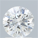 Lab Created Diamond 1.23 Carats, Round with Ideal Cut, E Color, VVS2 Clarity and Certified by IGI