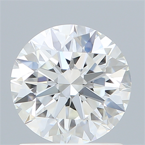 Picture of Lab Created Diamond 1.23 Carats, Round with Ideal Cut, E Color, VVS2 Clarity and Certified by IGI
