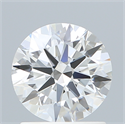 Lab Created Diamond 1.26 Carats, Round with Ideal Cut, D Color, VVS2 Clarity and Certified by IGI