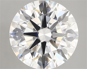 Picture of Lab Created Diamond 4.30 Carats, Round with ideal Cut, D Color, vvs2 Clarity and Certified by IGI