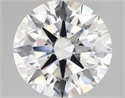 Lab Created Diamond 4.04 Carats, Round with ideal Cut, D Color, vvs2 Clarity and Certified by IGI