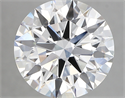 Lab Created Diamond 5.27 Carats, Round with ideal Cut, E Color, vvs2 Clarity and Certified by IGI