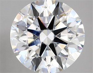 Picture of Lab Created Diamond 5.09 Carats, Round with ideal Cut, E Color, vs1 Clarity and Certified by IGI