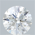 Lab Created Diamond 1.23 Carats, Round with Excellent Cut, D Color, VVS2 Clarity and Certified by IGI