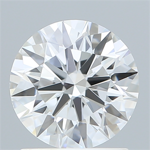 Picture of Lab Created Diamond 1.30 Carats, Round with Ideal Cut, E Color, VVS2 Clarity and Certified by IGI