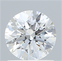 Lab Created Diamond 1.07 Carats, Round with Excellent Cut, E Color, VS1 Clarity and Certified by IGI