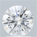Lab Created Diamond 1.38 Carats, Round with Ideal Cut, D Color, VVS2 Clarity and Certified by IGI