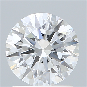 Picture of Lab Created Diamond 1.38 Carats, Round with Ideal Cut, D Color, VVS2 Clarity and Certified by IGI