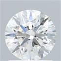 Lab Created Diamond 1.24 Carats, Round with Excellent Cut, D Color, VVS2 Clarity and Certified by IGI