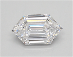 Picture of Lab Created Diamond 0.81 Carats, HEXAGON with  Cut, D Color, vvs2 Clarity and Certified by IGI