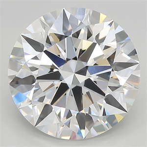 Picture of Lab Created Diamond 5.29 Carats, Round with ideal Cut, E Color, vvs2 Clarity and Certified by IGI