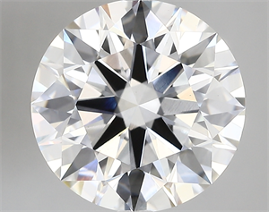 Picture of Lab Created Diamond 5.18 Carats, Round with ideal Cut, E Color, vs1 Clarity and Certified by IGI
