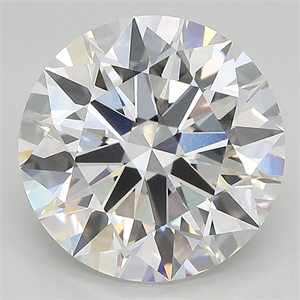 Picture of Lab Created Diamond 5.15 Carats, Round with ideal Cut, E Color, vvs2 Clarity and Certified by IGI
