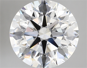 Picture of Lab Created Diamond 5.07 Carats, Round with ideal Cut, E Color, vs1 Clarity and Certified by IGI