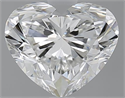 1.70 Carats, Heart G Color, VVS2 Clarity and Certified by GIA