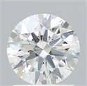 Lab Created Diamond 1.27 Carats, Round with Ideal Cut, D Color, VS1 Clarity and Certified by IGI