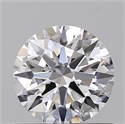 Lab Created Diamond 0.72 Carats, Round with Ideal Cut, D Color, VVS2 Clarity and Certified by IGI