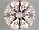 Lab Created Diamond 4.57 Carats, Round with ideal Cut, LIGHT  PINK Color, vvs2 Clarity and Certified by IGI