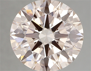Picture of Lab Created Diamond 4.04 Carats, Round with ideal Cut, LIGHT  PINK Color, vs1 Clarity and Certified by IGI