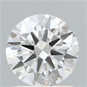 Lab Created Diamond 1.37 Carats, Round with Excellent Cut, D Color, VVS2 Clarity and Certified by IGI