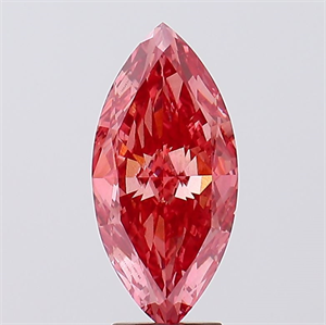 Picture of Lab Created Diamond 5.08 Carats, Marquise with  Cut, Fancy Vivid Pink Color, VS2 Clarity and Certified by IGI