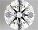 Lab Created Diamond 5.15 Carats, Round with ideal Cut, E Color, vvs2 Clarity and Certified by IGI