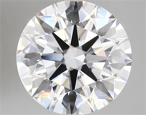 Picture of Lab Created Diamond 5.13 Carats, Round with ideal Cut, E Color, vvs2 Clarity and Certified by IGI