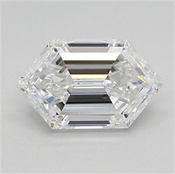 Picture of Lab Created Diamond 0.99 Carats, HEXAGON with  Cut, D Color, vvs1 Clarity and Certified by IGI