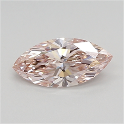 Picture of Lab Created Diamond 0.56 Carats, Marquise with  Cut, FANCY  PINK Color, vvs2 Clarity and Certified by IGI