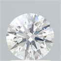 Lab Created Diamond 1.26 Carats, Round with Ideal Cut, D Color, VVS2 Clarity and Certified by IGI