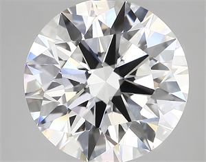 Picture of Lab Created Diamond 5.13 Carats, Round with ideal Cut, E Color, vvs2 Clarity and Certified by IGI