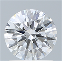 Lab Created Diamond 1.21 Carats, Round with Ideal Cut, D Color, VVS2 Clarity and Certified by IGI