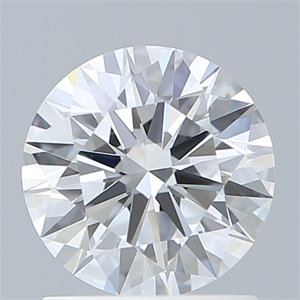 Picture of Lab Created Diamond 1.21 Carats, Round with Ideal Cut, D Color, VVS2 Clarity and Certified by IGI