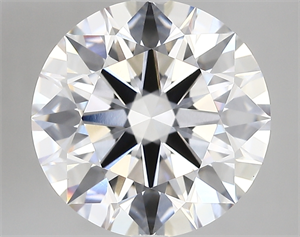 Picture of Lab Created Diamond 5.13 Carats, Round with ideal Cut, D Color, vvs2 Clarity and Certified by IGI