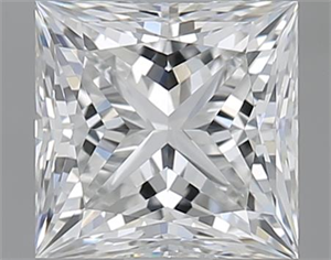 Picture of 1.02 Carats, Princess F Color, VS2 Clarity and Certified by GIA