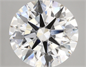 Lab Created Diamond 5.19 Carats, Round with ideal Cut, E Color, vvs2 Clarity and Certified by IGI