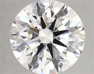 Picture of Lab Created Diamond 5.05 Carats, Round with ideal Cut, D Color, vvs2 Clarity and Certified by IGI