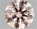 Lab Created Diamond 3.60 Carats, Round with very good Cut, INTENSE  PINK Color, vs2 Clarity and Certified by IGI