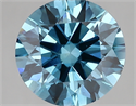 Del inventario de diamantes de laboratorio, 3.46 quilates, Redondo , Color VIVID  BLUE, claridad vs2 y certificado IGI