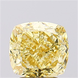 Foto Del inventario de diamantes de laboratorio, 3.07 quilates,  , Color Fancy Vivid Yellow, claridad VVS2 y certificado IGI de