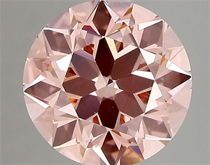 Picture of Lab Created Diamond 2.80 Carats, Round with very good Cut, VIVID  PINK Color, vvs2 Clarity and Certified by IGI