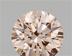 Picture of Lab Created Diamond 1.01 Carats, Round with ideal Cut, FANCY  PINK Color, vs1 Clarity and Certified by IGI